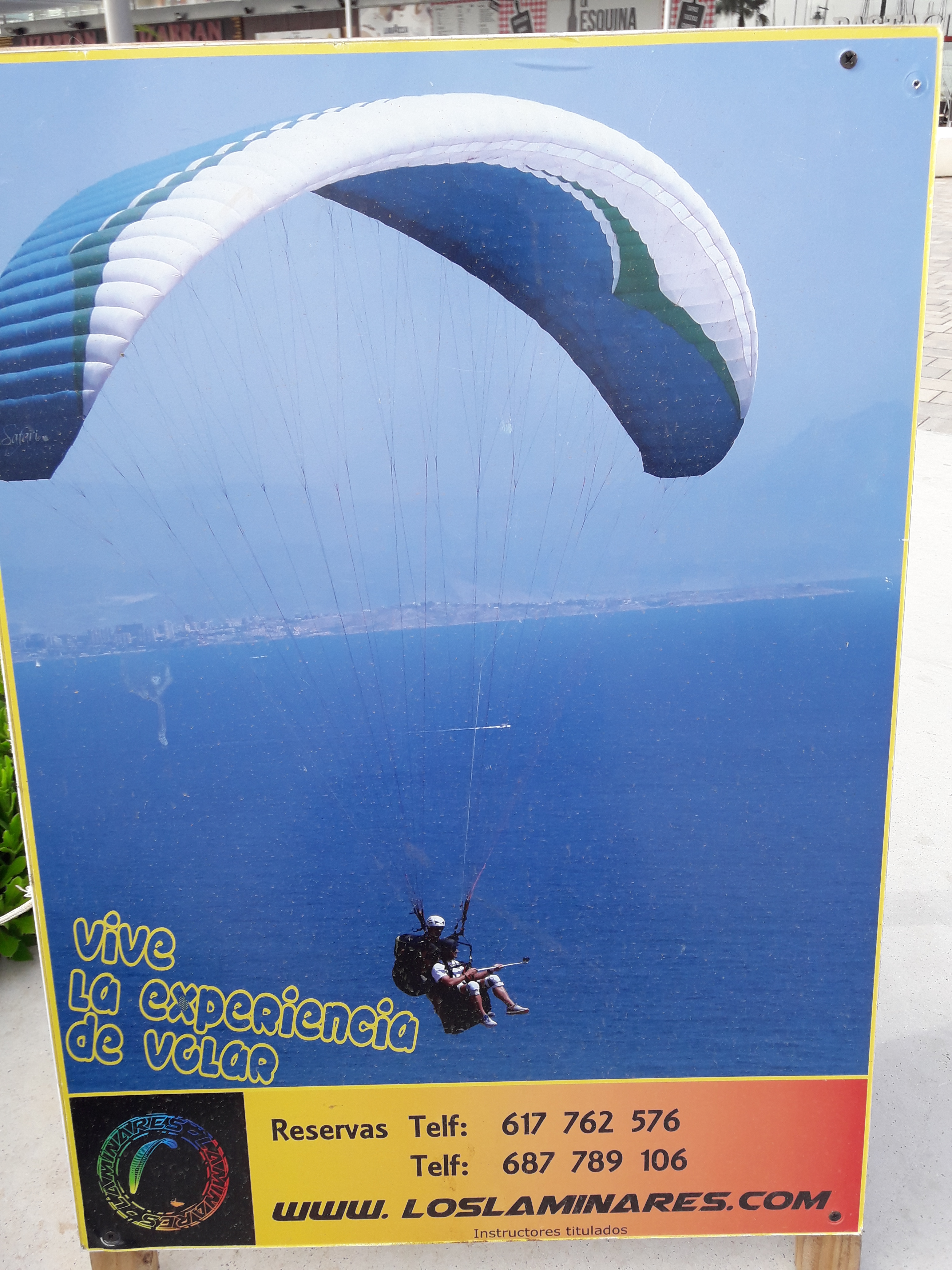 vol à moteur Santa Pola